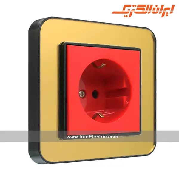پریز برق UPS ارس مشکی زه طرح متال