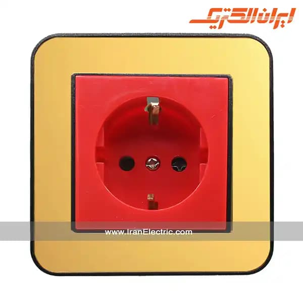 پریز برق UPS ارس مشکی زه طرح متال — تصویر ۲