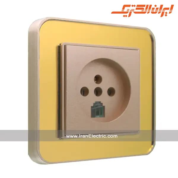 پریز تلفن دوکاره ارس بژ زه طرح متال