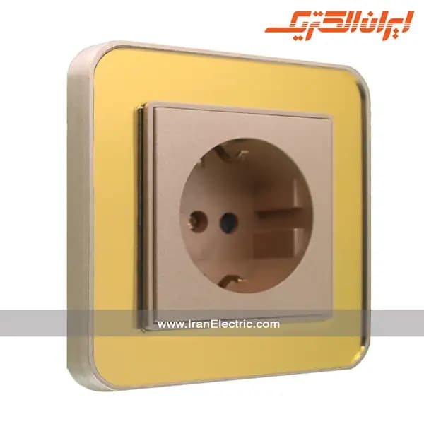 پریز برق ارت سرامیک ارس بژ زه طرح متال