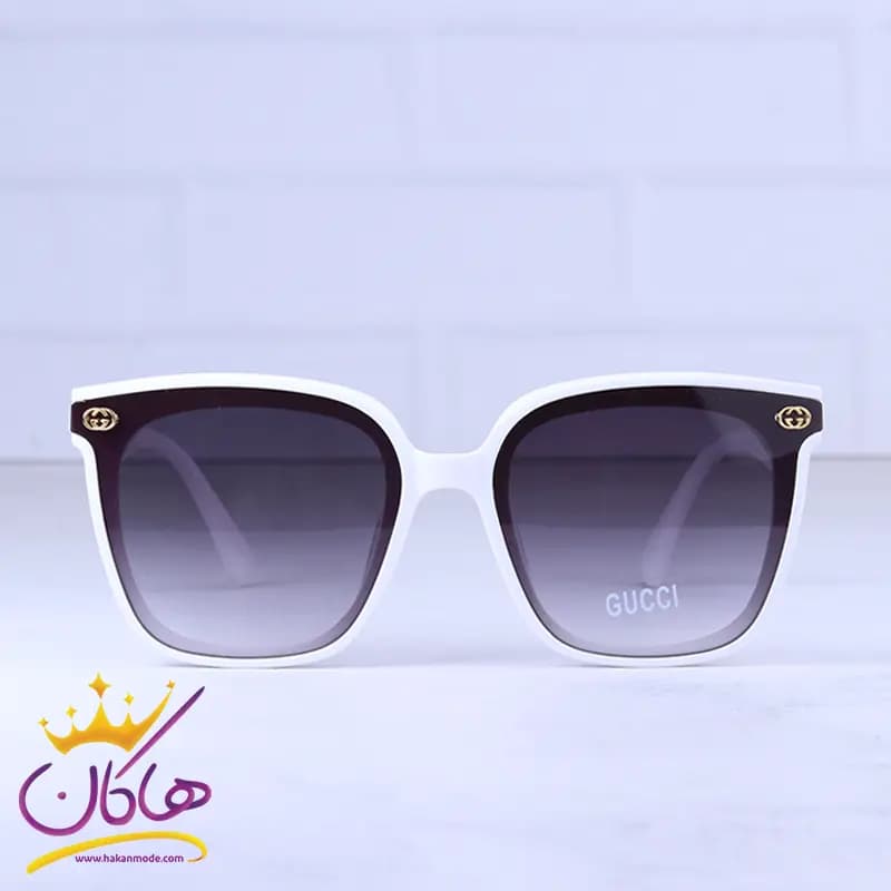 عینک آفتابی گوچی زنانه فریم مربع سفید 383/1
