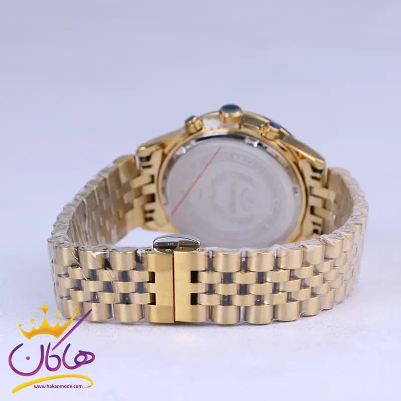 ساعت مچی الگانس زنانه فلزی طلایی صفحه سبز L 9766/3 — تصویر ۳