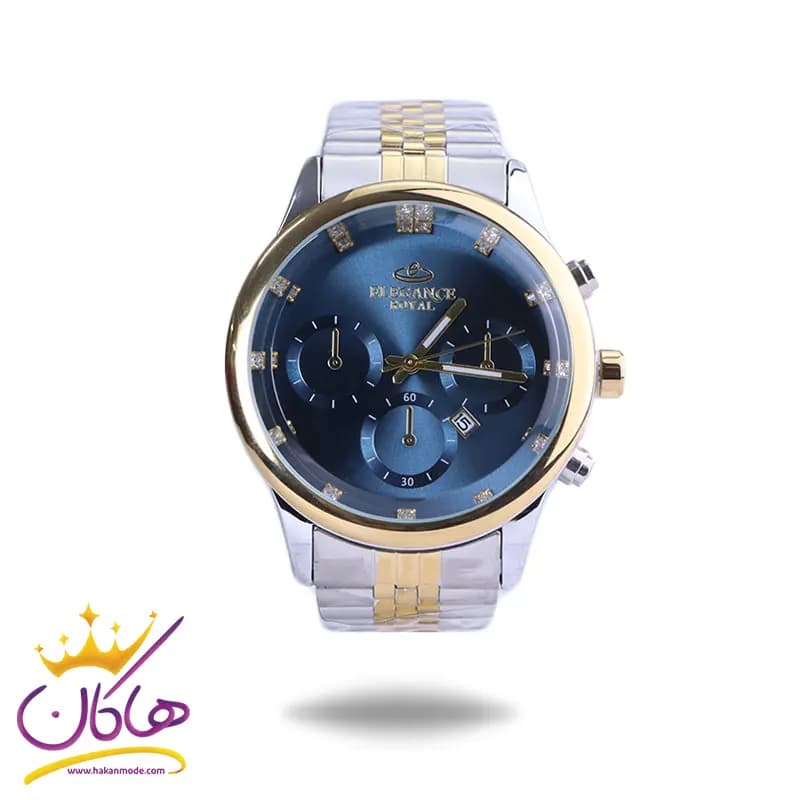 ساعت عقربه ای الگانس مردانه فلزی صفحه آبی G 9766/2