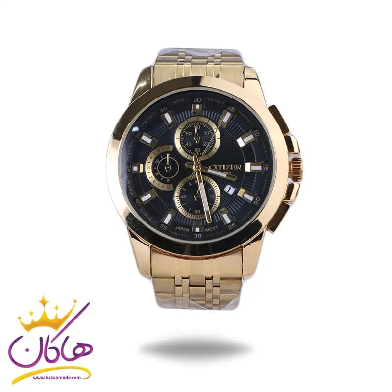 ساعت عقربه ای سیتیزن مردانه فلزی صفحه مشکی 2363/23