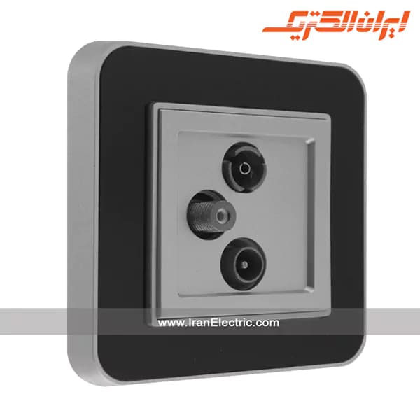 پریز آنتن TV-SAT-RD ارس نقره ای زه مشکی