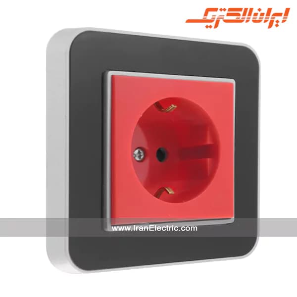پریز برق UPS ارس نقره ای زه مشکی