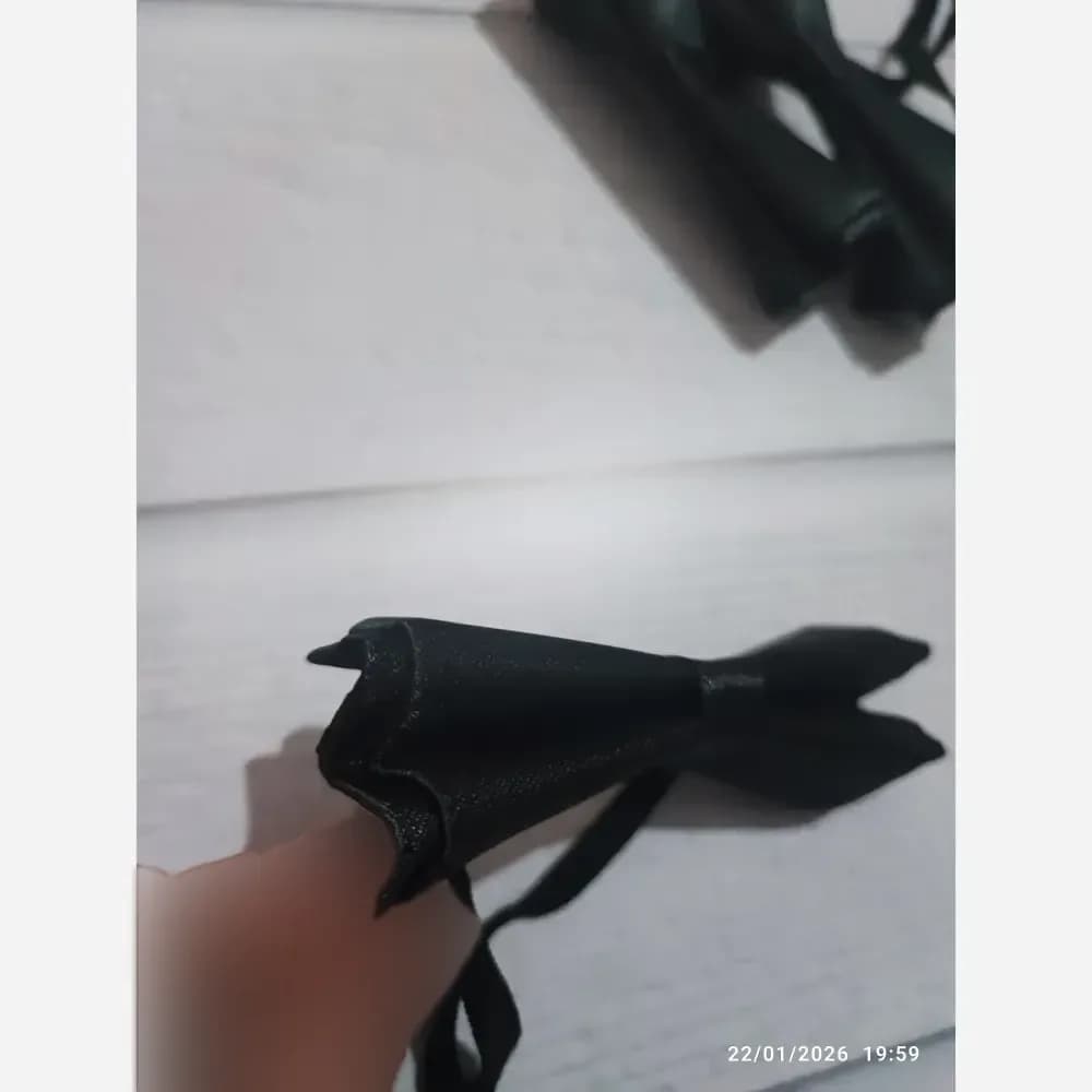 پاپیون مشکی پسرانه مناسب 2 تا 8 سال با پشت کش دار — تصویر ۵
