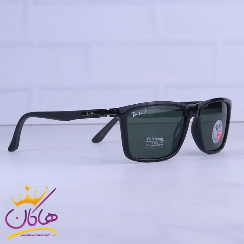 عینک آفتابی مردانه ری بن شیشه سبز پلاریزه RB 3568/1 — تصویر ۴