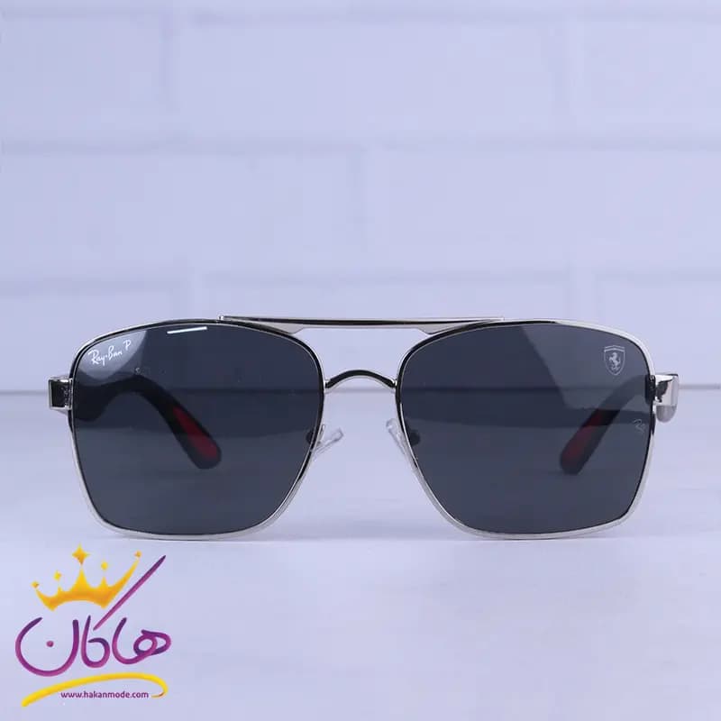 عینک آفتابی ری بن فراری مردانه فریم نقره ای RB 43889/1