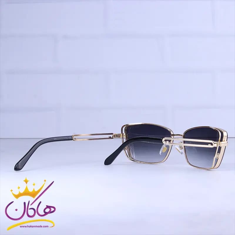 عینک آفتابی گوچی زنانه فریم فلزی پروانه ای 2A909/1 — تصویر ۳