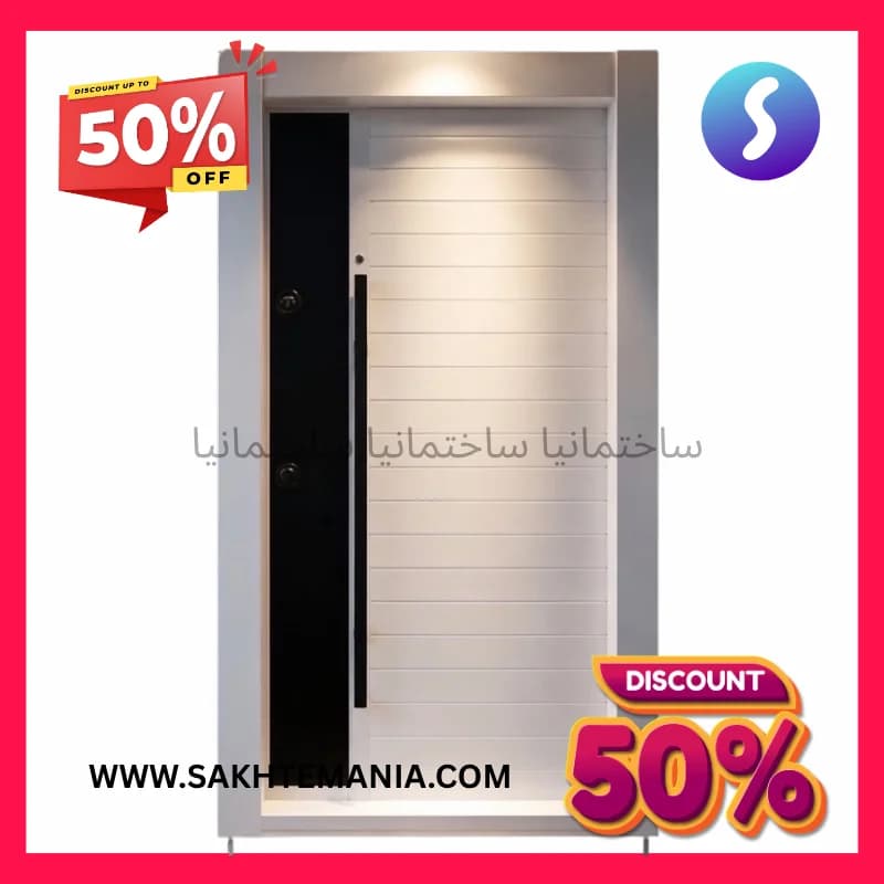 درب ضد سرقت سفید مدل شیشه فلز کف 18 ورق 1.5 | خرید درب ضد سرقت مدل ترکیبی شیشه فلز مدرن با گارانتی اصالت + تخفیف ویژه + ارسال فوری + قیمت کف کارخانه + قیمت عمده + قیمت پخش کارخانه درب ضد سرقت