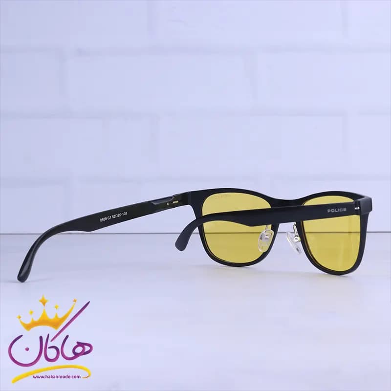 عینک آفتابی پلیس مردانه شیشه زرد پلاریزه 8559/5 — تصویر ۳