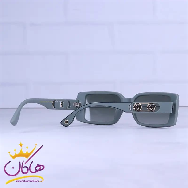 عینک آفتابی گوچی زنانه فریم مستطیل سبز 8886/5 — تصویر ۳