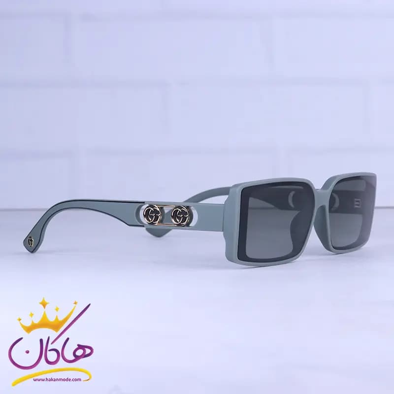 عینک آفتابی گوچی زنانه فریم مستطیل سبز 8886/5 — تصویر ۴