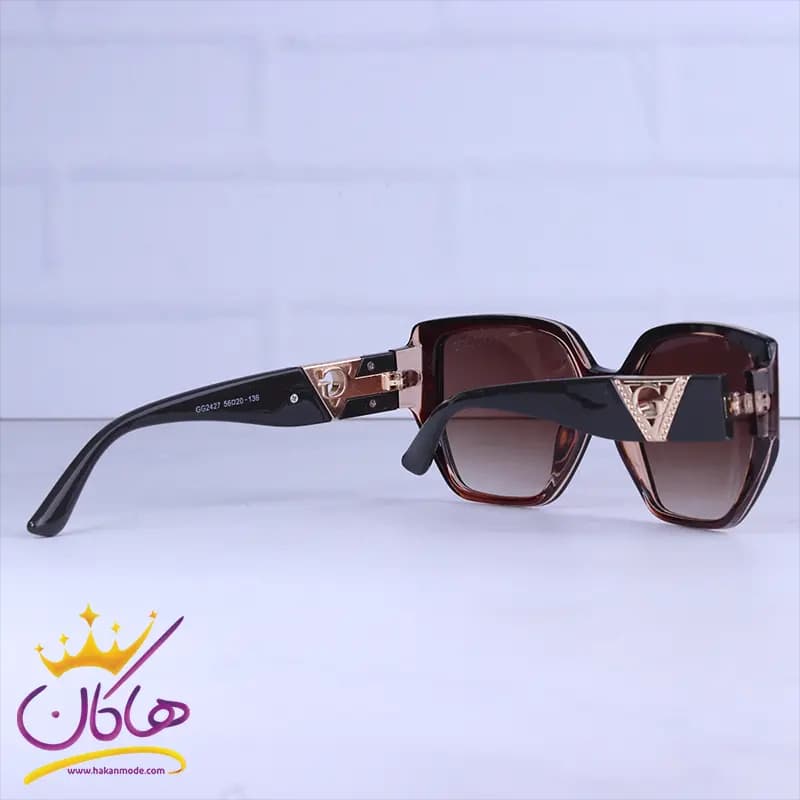 عینک آفتابی گوچی زنانه فریم پروانه ای قهوه ای GG 2427/1 — تصویر ۴