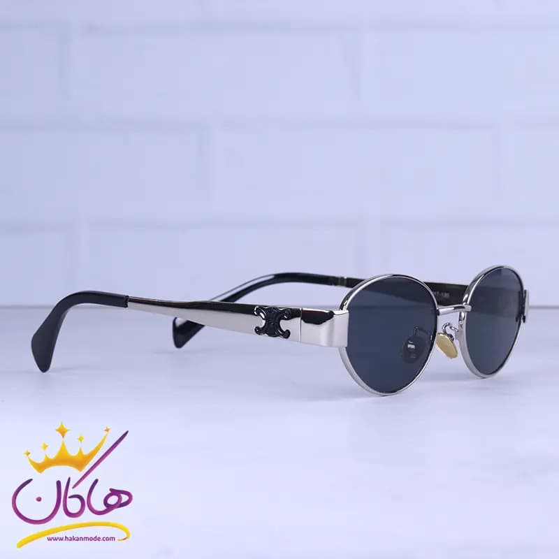 عینک آفتابی سلین زنانه فریم بیضی نقره ای CL 1002/1 — تصویر ۴
