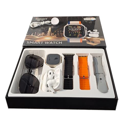 پک ISMART GD-98 ساعت هوشمند عینک‌ و ایرپاد