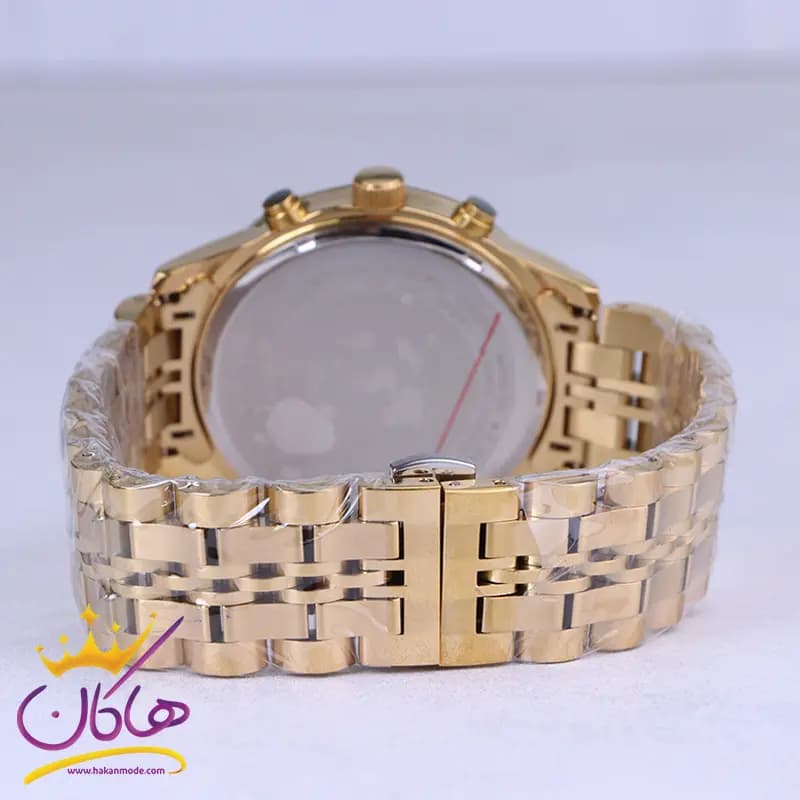 ساعت مچی سیتیزن مردانه فلزی طلایی صفحه مشکی G 2360/8 — تصویر ۳