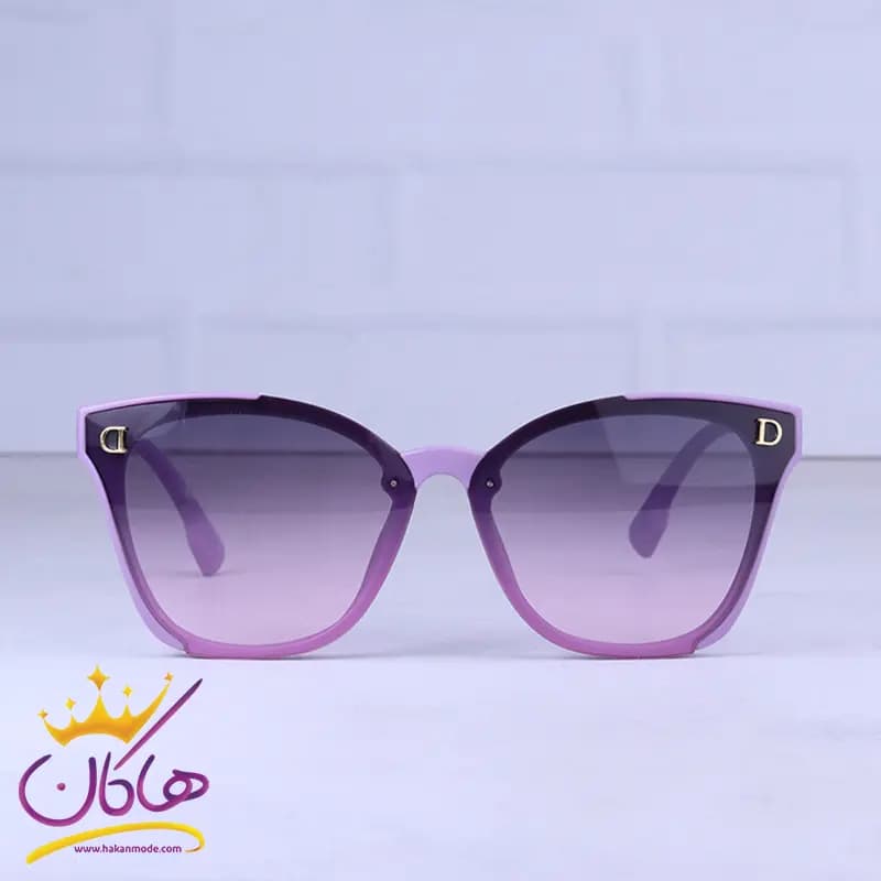 عینک آفتابی دیور زنانه فریم پروانه ای بنفش A 2324/4