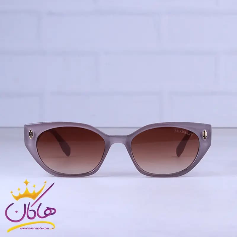 عینک آفتابی باربری زنانه فریم گربه ای بنفش 10785/6