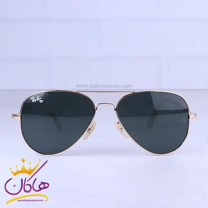 عینک آفتابی ری بن مردانه طلایی شیشه قهوه ای RB 3025F/4 — تصویر ۵