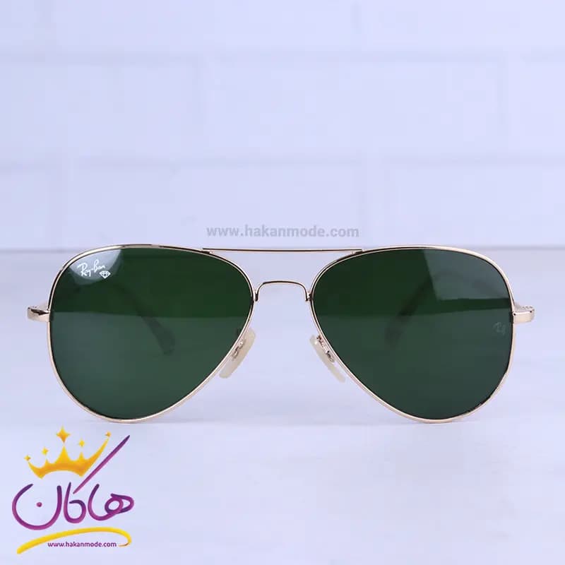عینک آفتابی ری بن مردانه طلایی شیشه قهوه ای RB 3025F/4 — تصویر ۹