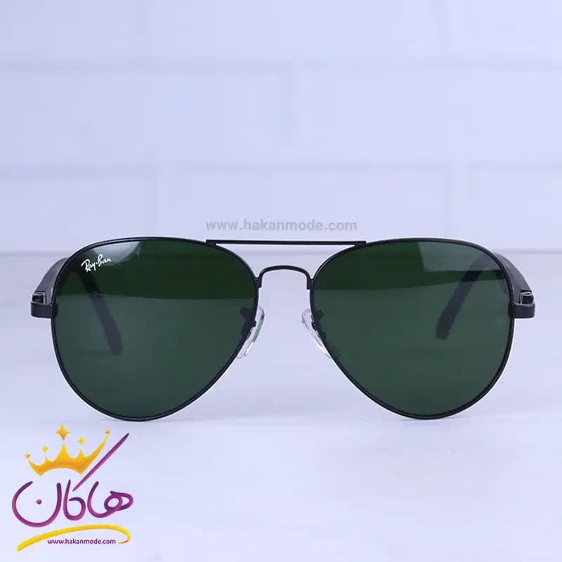 عینک آفتابی ری بن مردانه مشکی شیشه سبز RB 5289/3