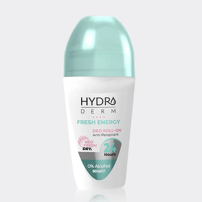رول ضد تعریق بانوان فرش انرژی هیدرودرم Hydroderm Fresh Energy Deo Roll-On 50ml