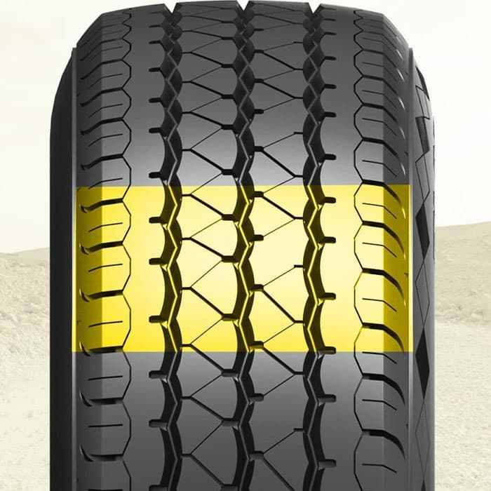 لاستیک بلک لاین 205/75R14 گل 8 لایه دور سفید(2 حلقه) — تصویر ۲