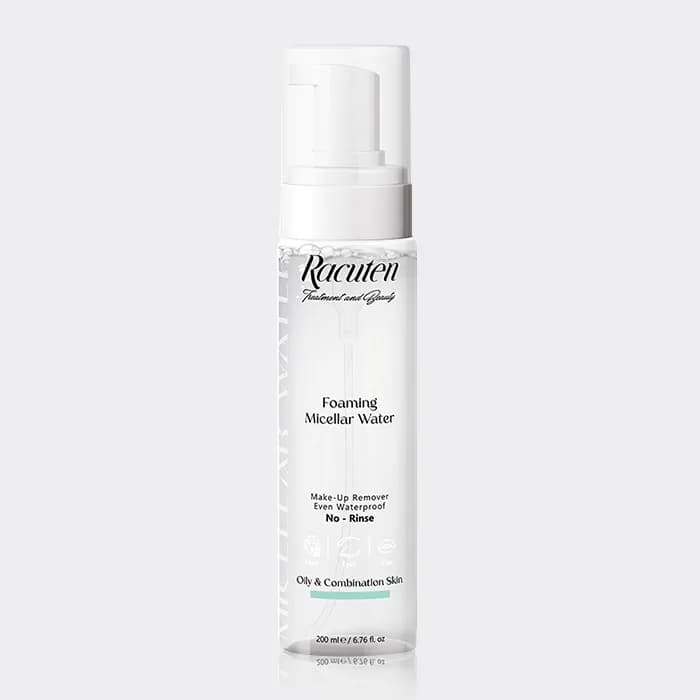فوم میسلار واتر پوست چرب و مختلط راکوتن Racuten Foaming Micellar Water Oily & Combination Skin 200ml