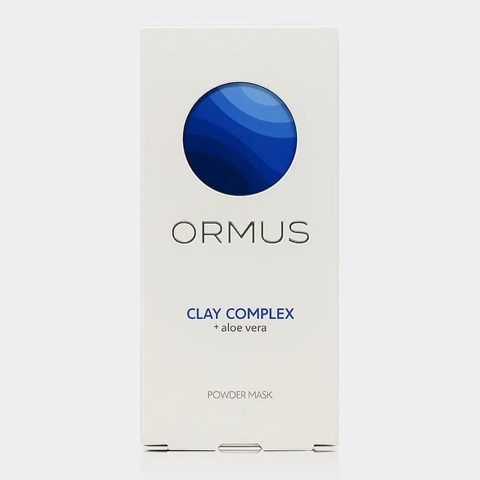 ماسک پودری کمپلکس خاک رس و آلوئه ورا اورموس Ormus Clay Complex+Aloe Vera Powder Mask 5x30g