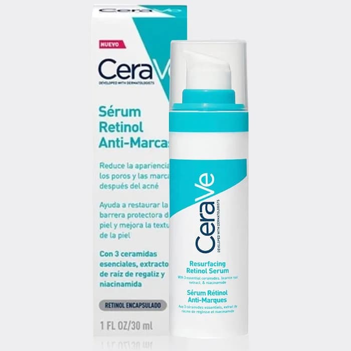 سرم ضد لک و جوش رتینول سراوی Cerave Resurfacing Retinol Serum 30ml — تصویر ۲