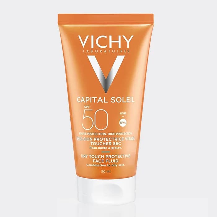 فلوئید ضد آفتاب کاپیتال سولیل ویشی VICHY Capital Soleil SPF50 Dry Touch Protective Face Fluid 50ml
