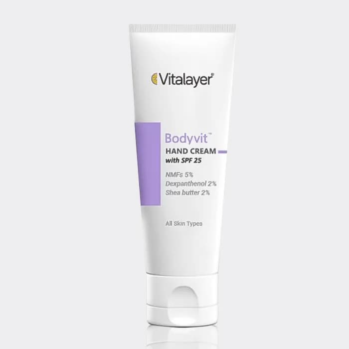 کرم دست مرطوب کننده و ضد لک بادی ویت ویتالیر Bodyvit Hand Cream 75ml