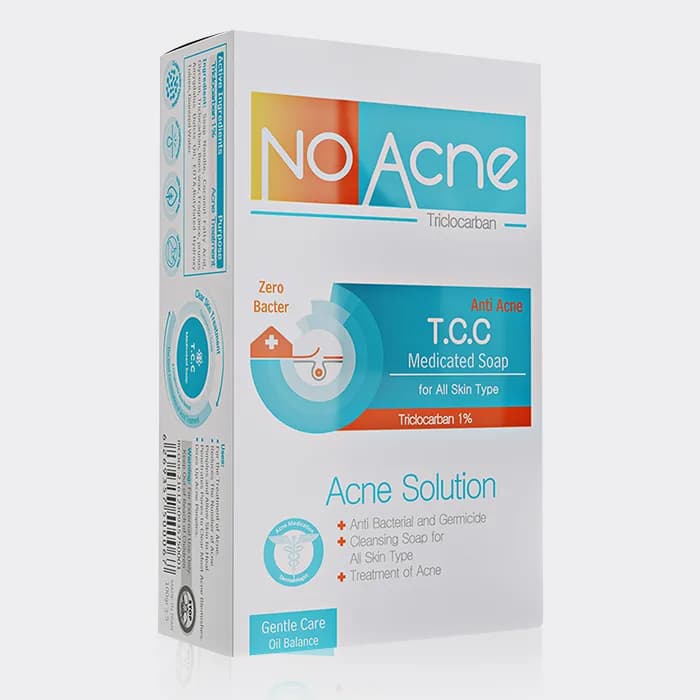 صابون ضد جوش تی سی سی نوآکنه No Acne T.C.C Medicated Soap 100g — تصویر ۲