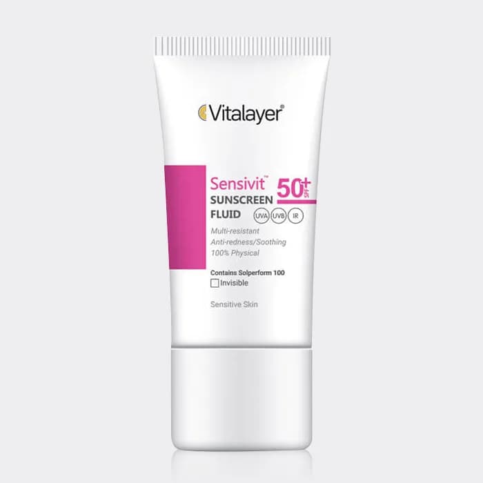 فلوئید ضد آفتاب پوست حساس سنسیویت ویتالیر Vitalayer Sensivit Sunscreen SPF50 Fluid 50ml