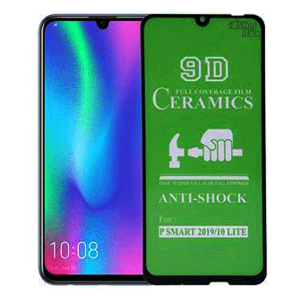 گلس ضد خش و محافظ تمام چسپ مشکی Glass Huawei Honor 10 Lite 9D Black