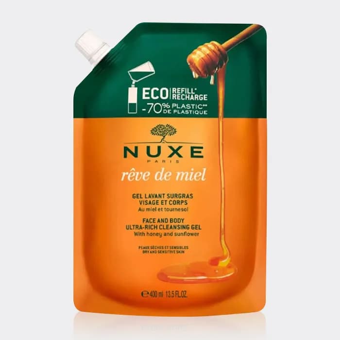 ژل شستشو رودمییل نوکس Nuxe reve de miel Gel Lavant Surgras Ultra Rich Cleansing 400ml