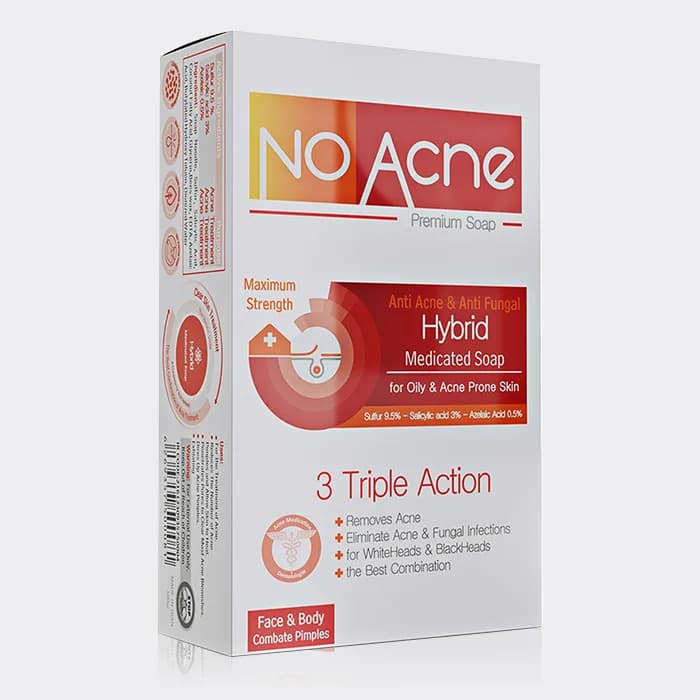صابون قوی ضد جوش هیبریدی نوآکنه No Acne Hybrid Medicated Soap 100g — تصویر ۲