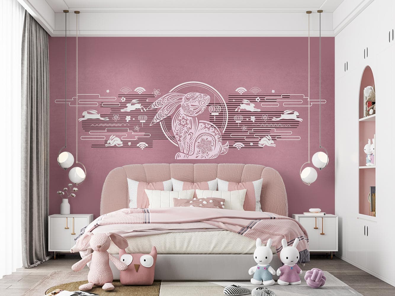 پوستر دیواری دخترانه خرگوش M10123000