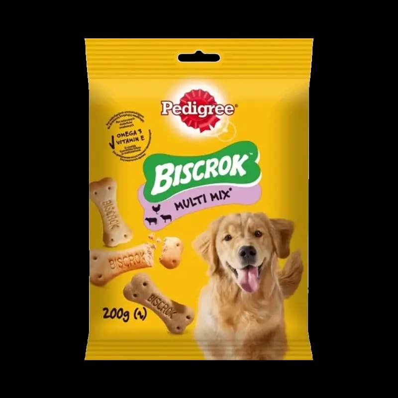 تشویقی بیسکوییت سگ پدیگری (Biscrok) 200 گرمی