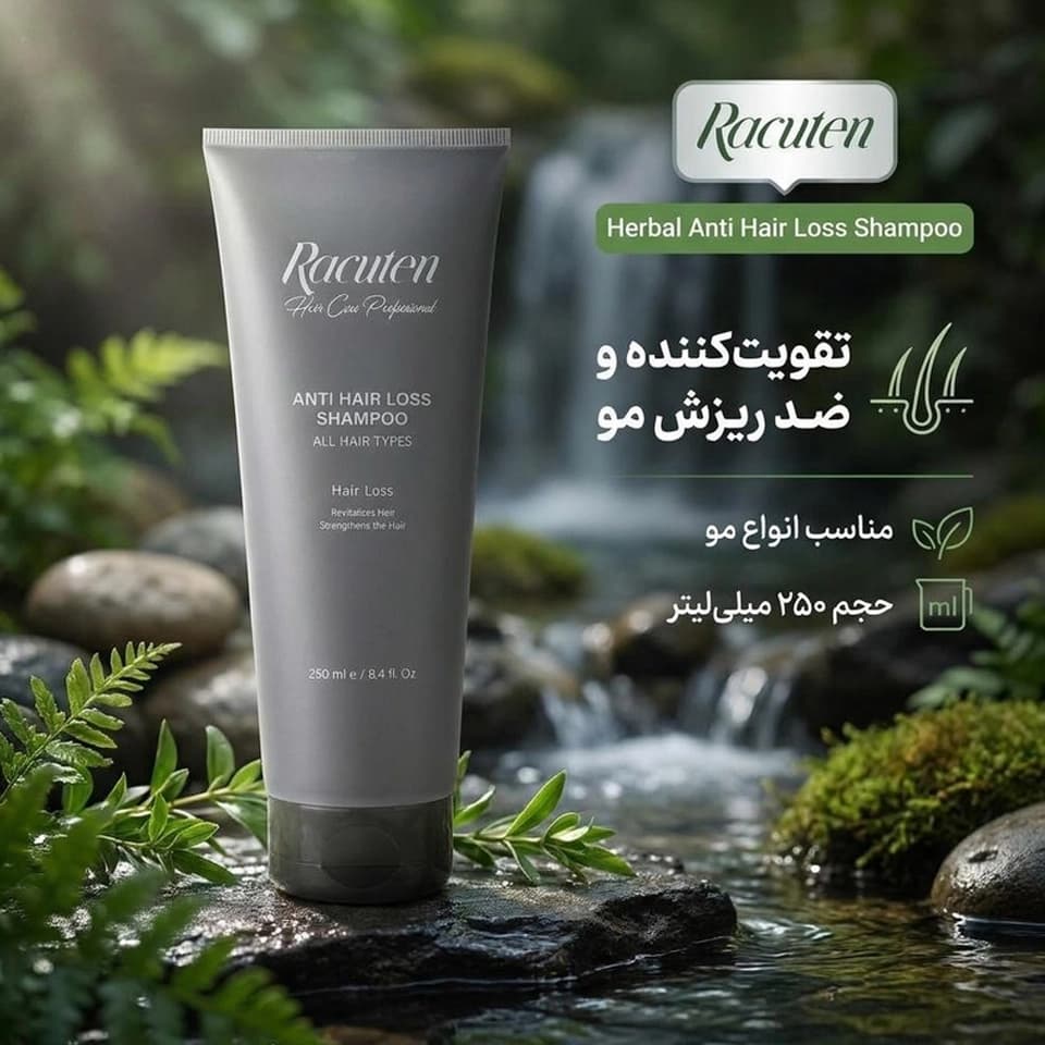 شامپو ضد ریزش راکوتن Racuten Anti Hair Loss Shampoo 250ml — تصویر ۴