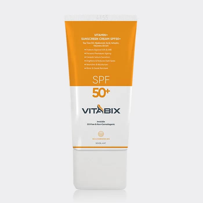 کرم ضد آفتاب ویتامینه پوست چرب ویتابیکس Vitabix Oily & Combination Skin SPF50 Sunscreen 50ml