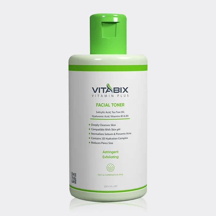 تونر ویتامینه پوست چرب ویتابیکس Vitabix Oily & Combination Skin Facial Toner 250ml