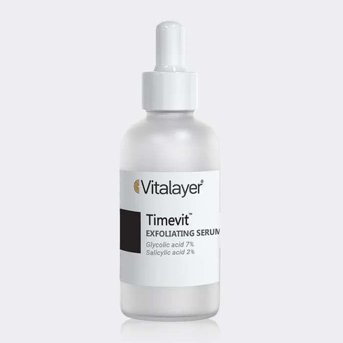 سرم لایه بردار و روشن کننده تایم ویت ویتالیر Vitalayer Timevit Exfoliating Glycolic Acid Serum 30ml