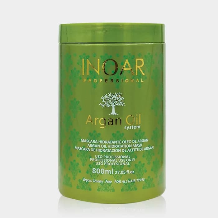ماسک مو فری سولفات آرگان اینوآر Inoar Argan Oil Hair Mask 800ml