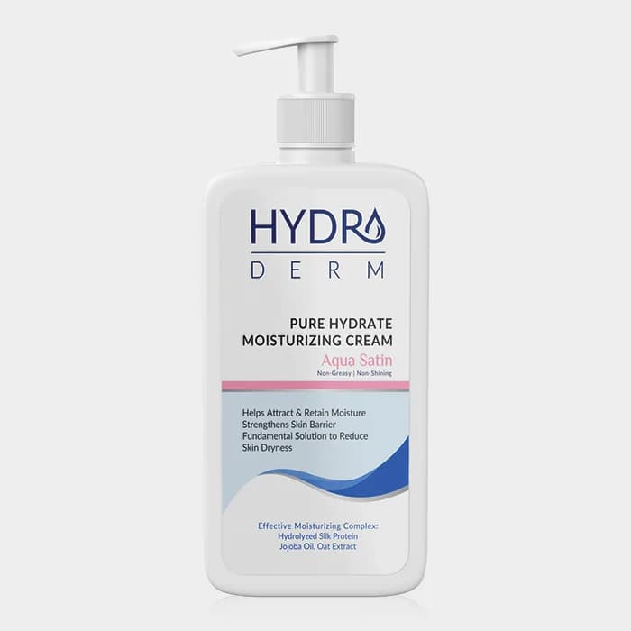 کرم مرطوب کننده دست و صورت پمپی هیدرودرم Hydroderm Pure Hydrate Moisturizing Cream 500ml