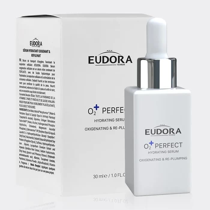 سرم آبرسان و اکسیژن رسان O2 پرفکت ادورا مکس Eudora Max O2 Perfect Hydrating Serum 30ml — تصویر ۲