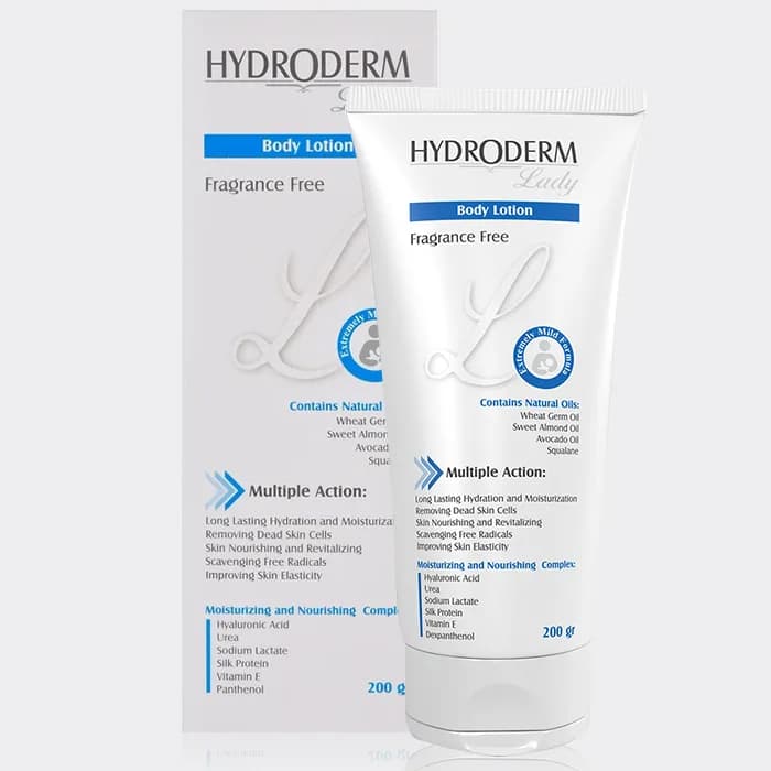 لوسیون بدن ترمیم کننده هیدرودرم Hydroderm Lady Body Lotion 200g — تصویر ۲