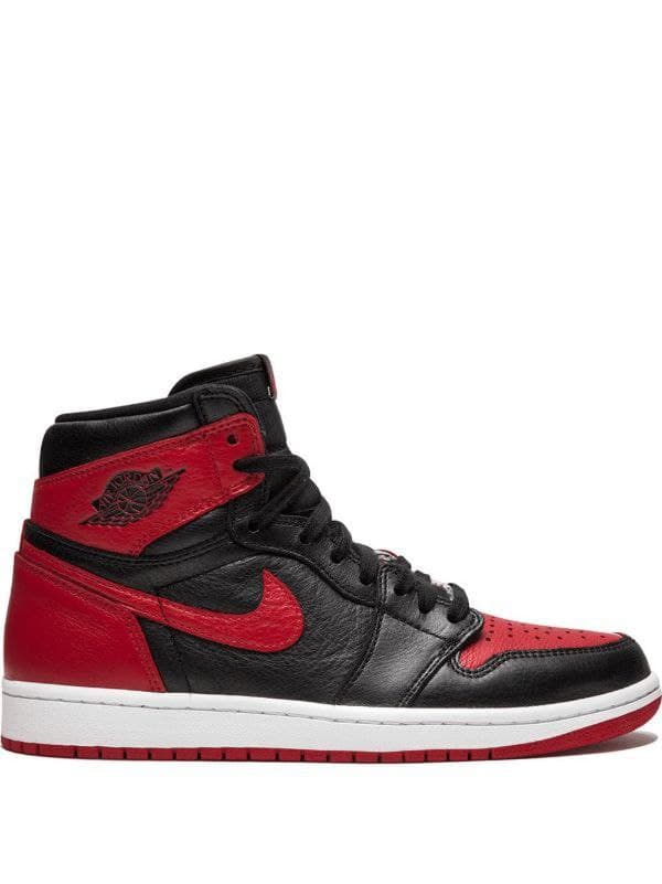 نایک ایر جردن ۱ ساقدار هومج دو رنگ قرمز مشکی Nike air jordan 1 high Homage to home red